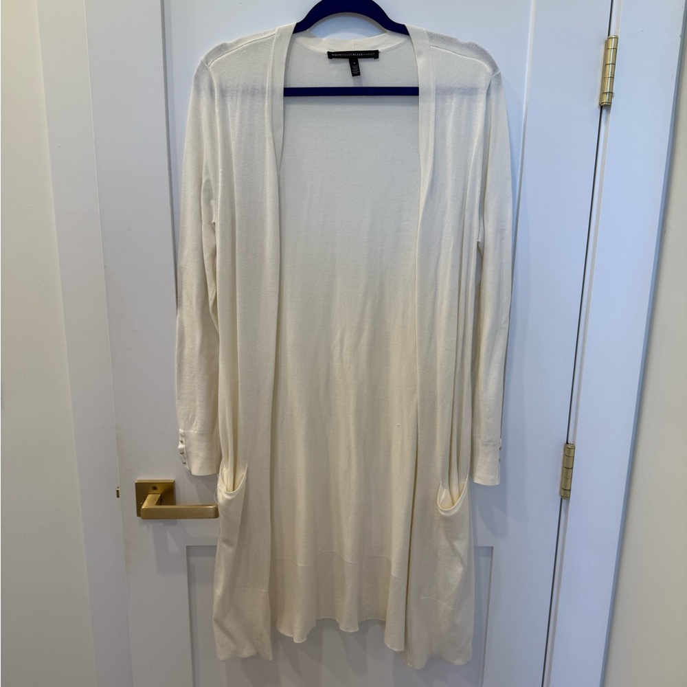 White House Black Market Ivory Cardigan